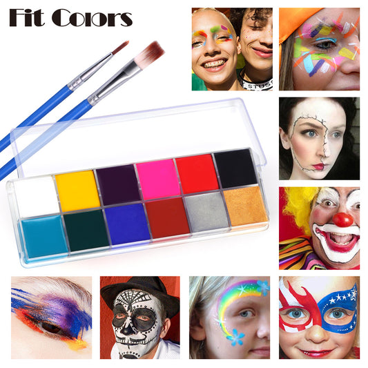 12 Colors Playful Water Soluble Body Paint for Harajuku Style