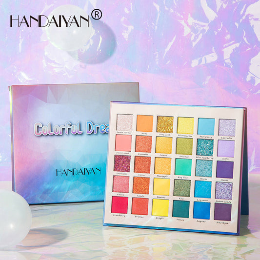 30 Color Pearlescent Matte Glitter Eyeshadow Palette
