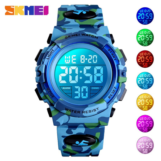 Military Kids Sport Watches - 50M Waterproof Digital Clock