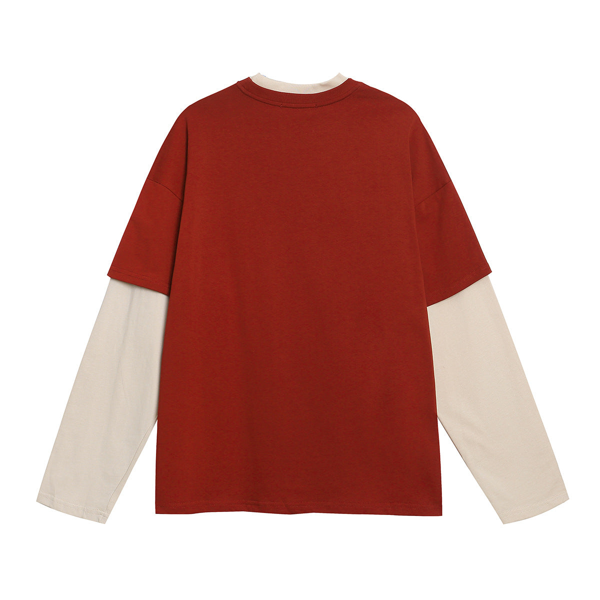 Fake Two Campus Style Color Blocked Sports