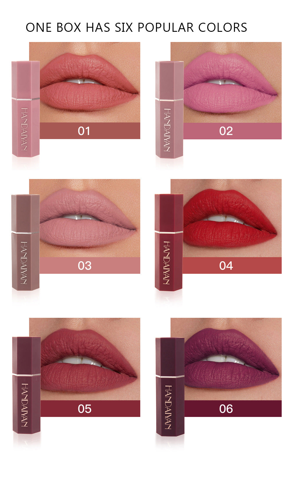 Playful Matte Lipstick Gift Box Set of 6