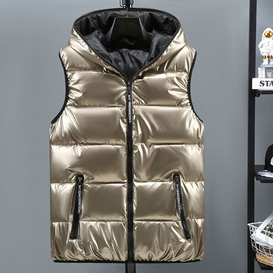 Harajuku Style Women's Winter Hooded Vest - Bright Colors