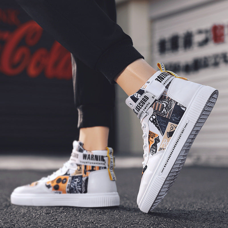 Harajuku High-Top Trendy Sneakers for Teens
