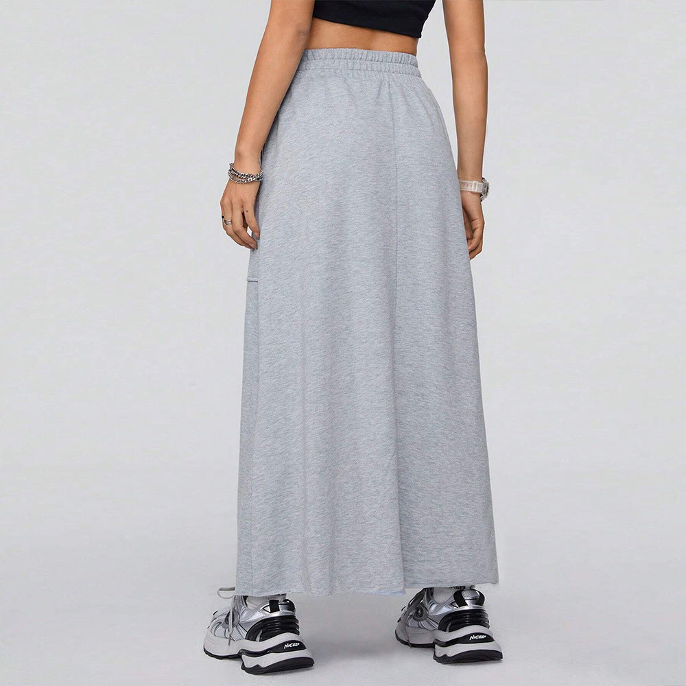Harajuku Style Women's Casual Loose Sports Half Length Skirt