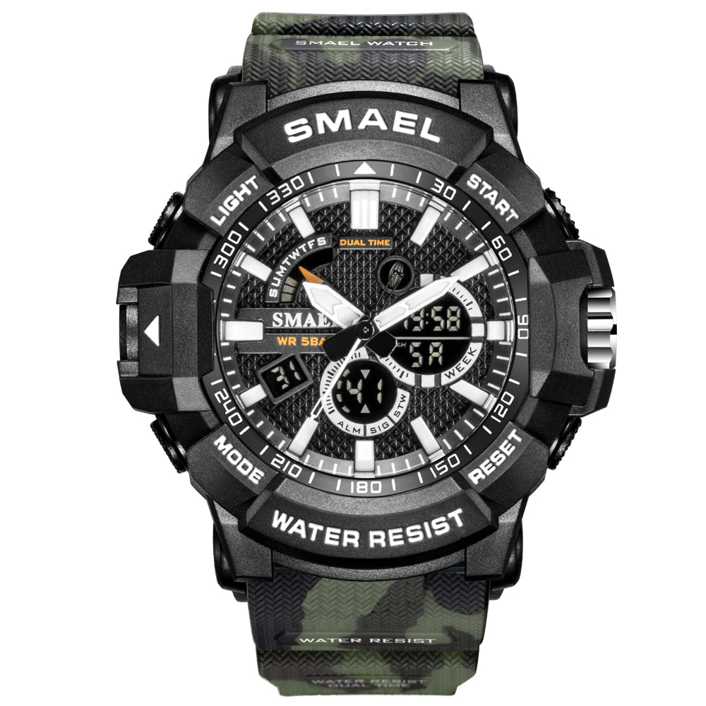 Men's Military Camouflage Waterproof Sport Watch