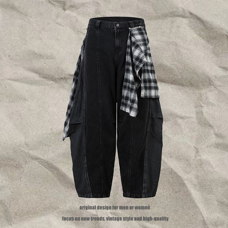 Men's Trendy Detachable Flap Denim Cargo Pants