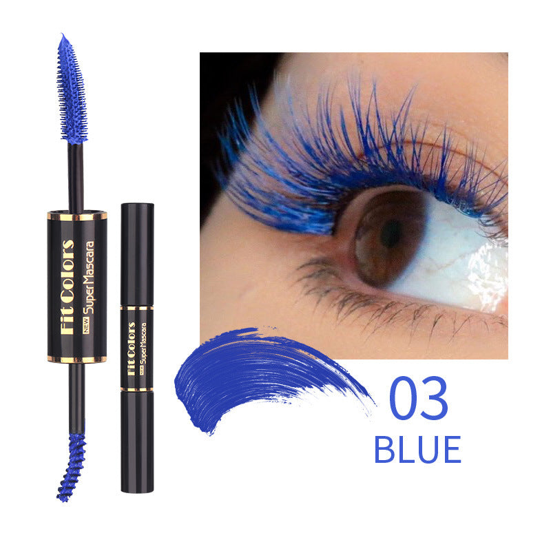 Double-Head Color Mascara - Waterproof & Thick Curling