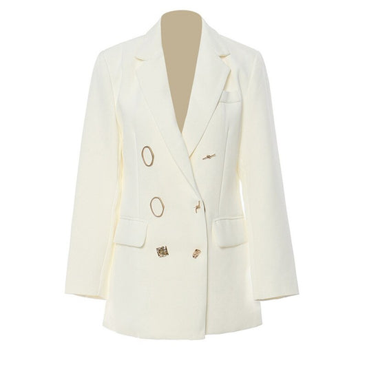 Harajuku Style Colorful Button Casual Blazer for Women