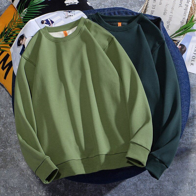 Harajuku Style Men's Casual Hoodie - Multicolor Cotton Fleece