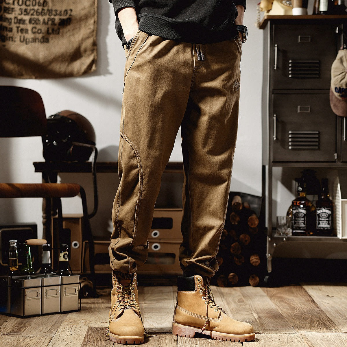 Harajuku Style Loose Straight Leg Casual Work Suit Pants