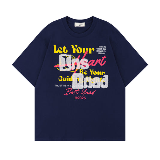 Harajuku Style Letter Print Crew Neck Tee - Unisex