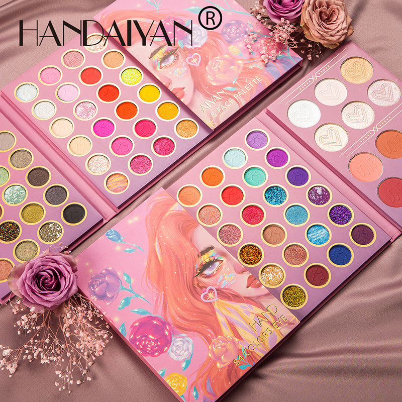 84 Color Eye Shadow and Blush Palette - Harajuku Style