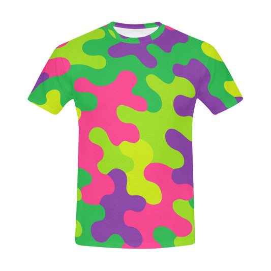 Harajuku Rainbow Camo Camouflage Men's All Over Print T-shirt
