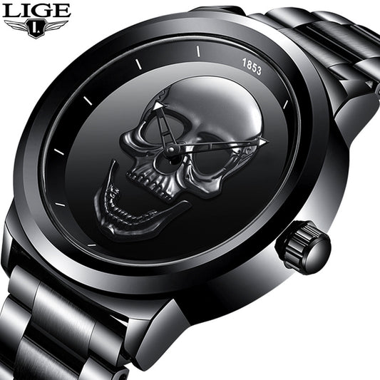 Harajuku Skull Stereoscopic Watch