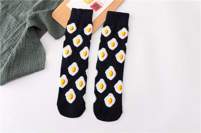 Cute Cartoon Food Socks - Banana, Avocado & More