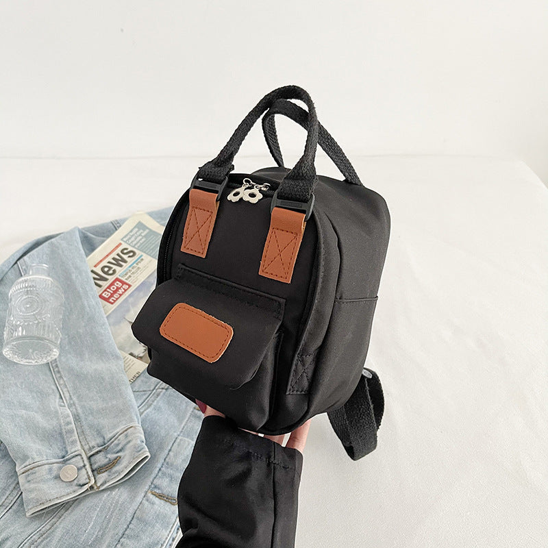 Trendy Mini Backpack for Girls - Korean Style Canvas Bag