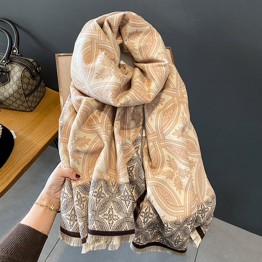 Luxurious Harajuku Style Cashmere Scarf for Winter