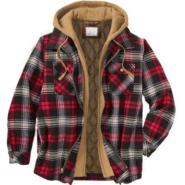 Men's Harajuku Plaid Jacket - Cotton 3D Printed Coat