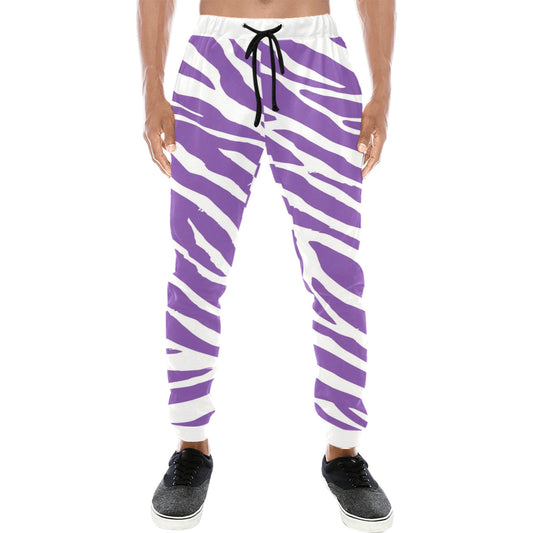 Purple Zebra Print Joggers