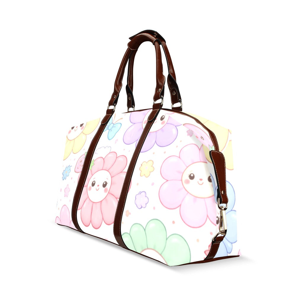 Pastel Harajuku Floral Pattern Flight Bag