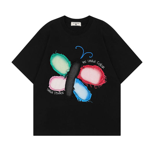 Retro Couple Tee - Trendy Short Sleeve T-Shirt