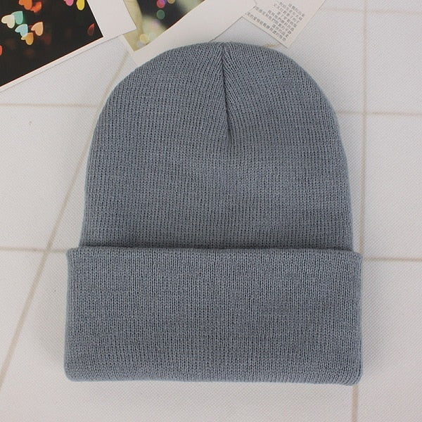 Cute Knitted Beanie Hat for Women - Harajuku Style Cap
