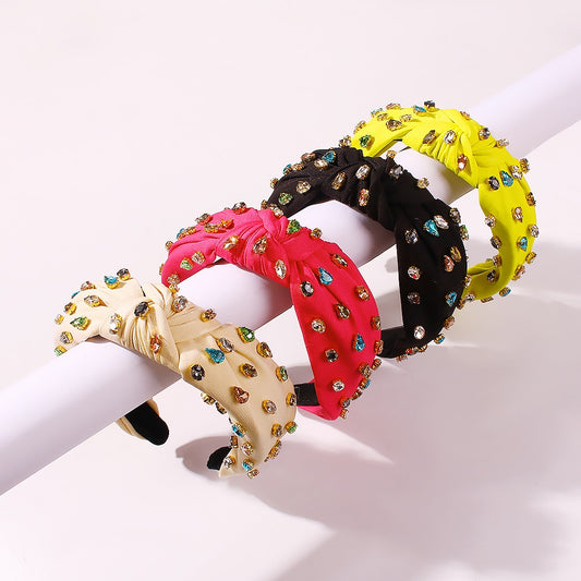 Colorful Rhinestone Headband for Women and Girls