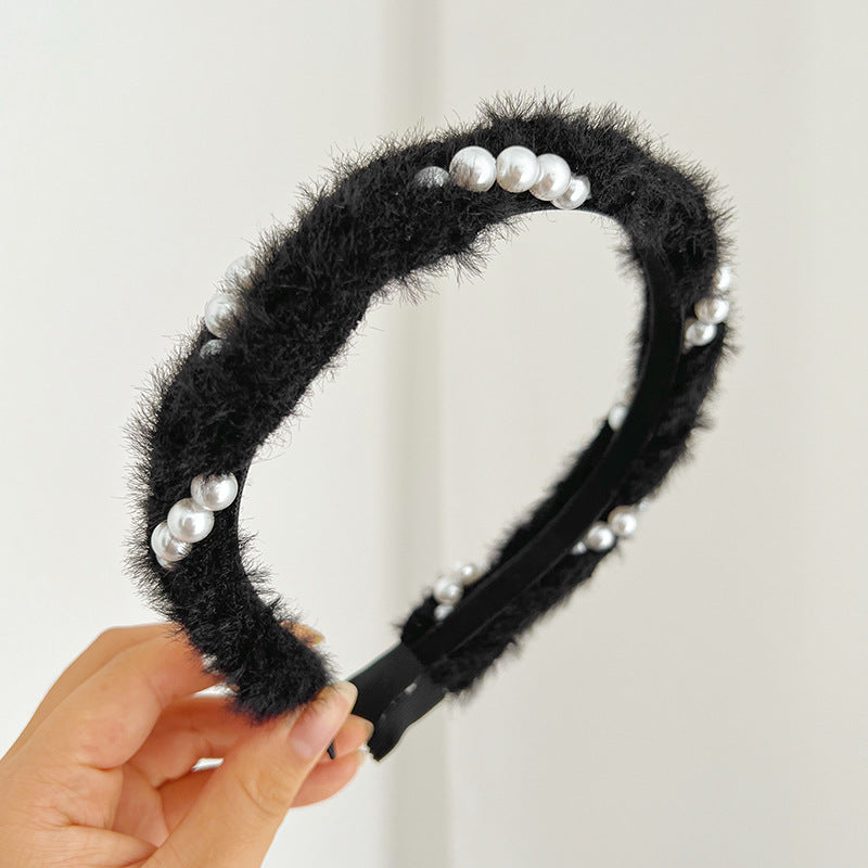 Mink Hair Hoop Women's Headband F007