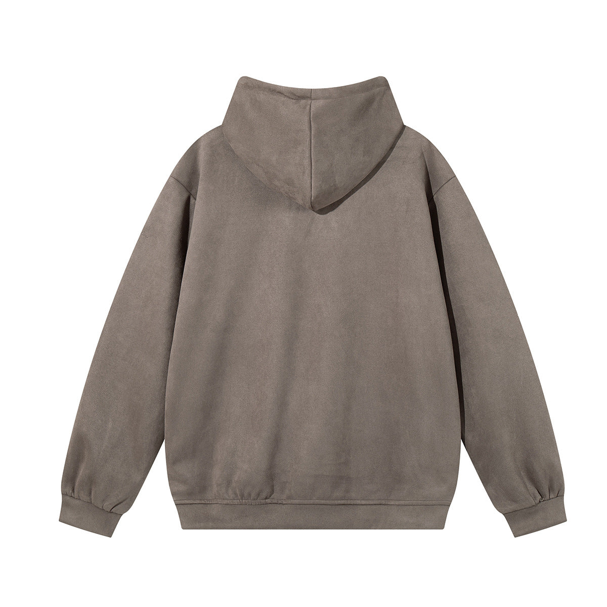 Thorn Embroidered Suede Hoodie