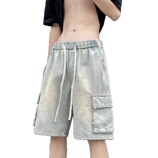 Men's Loose Straight Leg Denim Pants