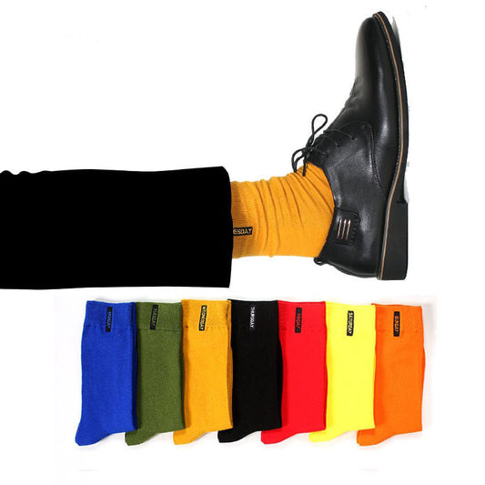 Colorful Harajuku Style Men's High Thigh Socks