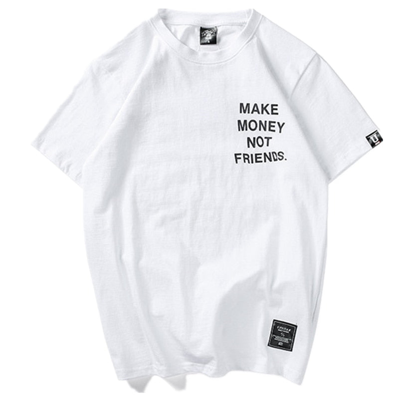 Harajuku Style Men's Cotton T-Shirt - Hip Hop Streetwear