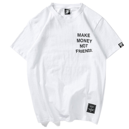 Harajuku Style Men's Cotton T-Shirt - Hip Hop Streetwear