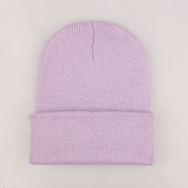 Cute Knitted Beanie Hat for Women - Harajuku Style Cap