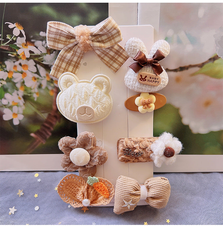 Children's Plush Hair Clip - Hair Accessories for Little Girls - Cute Headwear