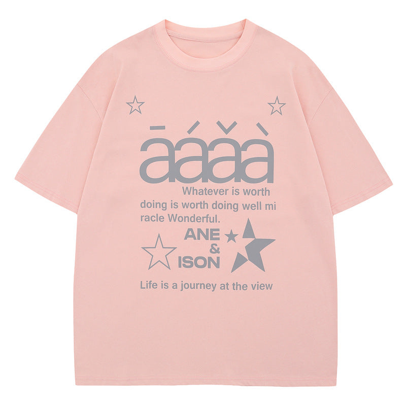 Short Sleeve T-Shirt for Men and Women Summer Dopamine