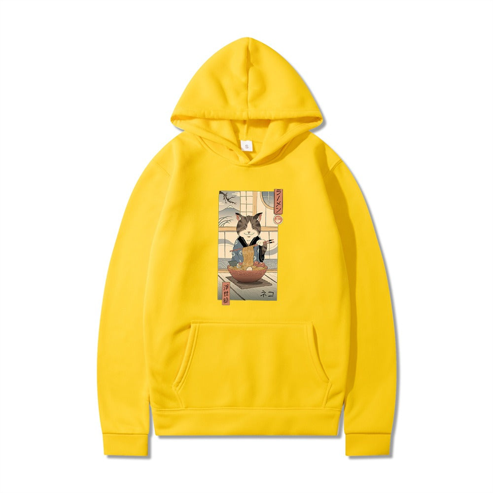 Samurai Cat Harajuku Adventure Hoodie