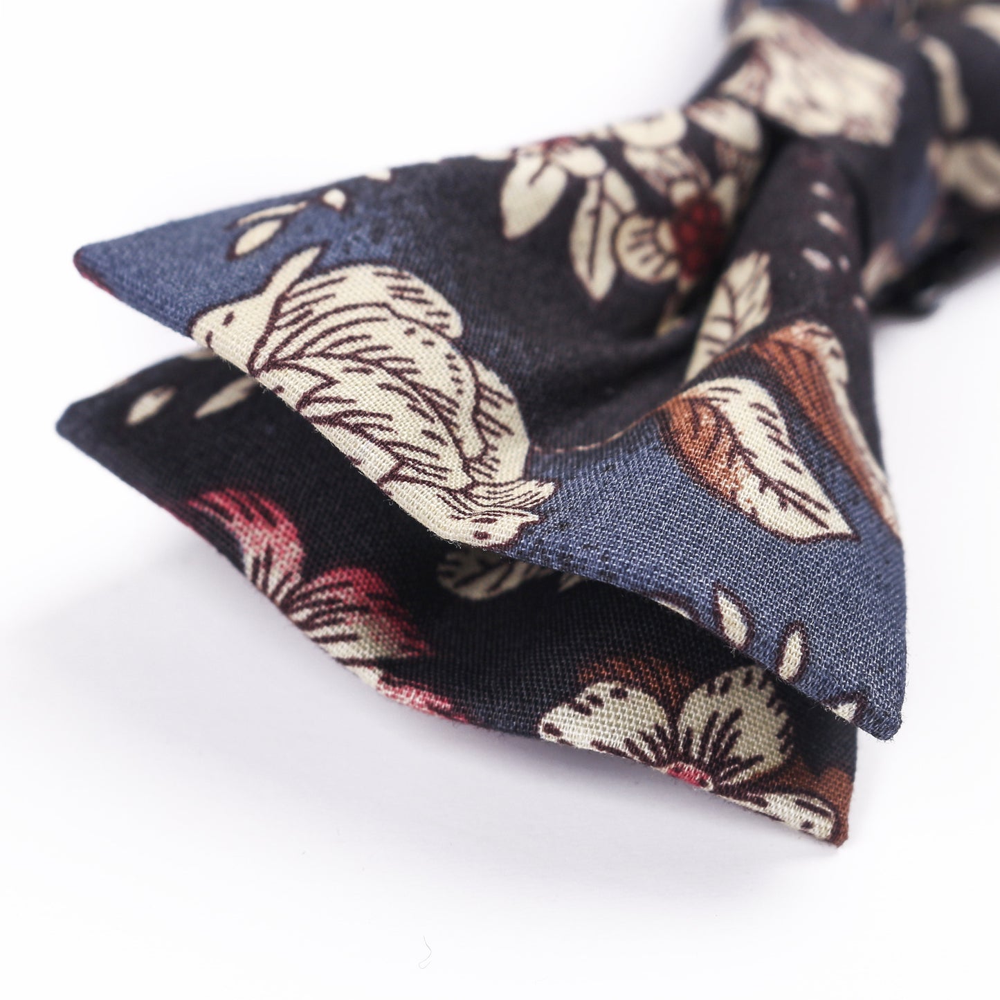 Cotton Bow Tie Print Suit & Pocket Square