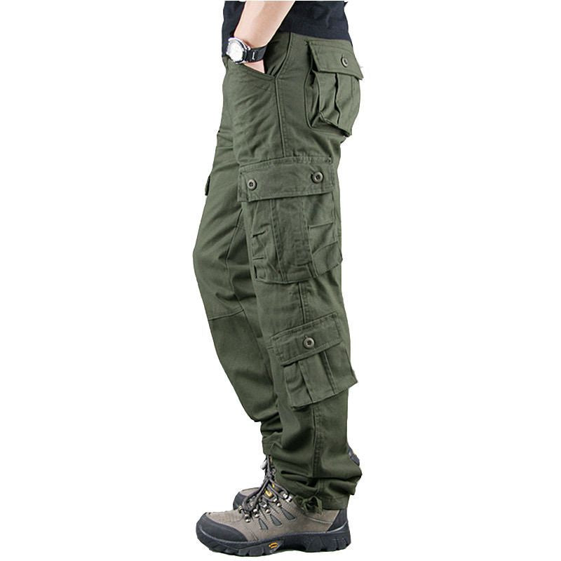 Men's Multi-Pocket Outdoor Work Pants - Sturdy Cotton Casuals