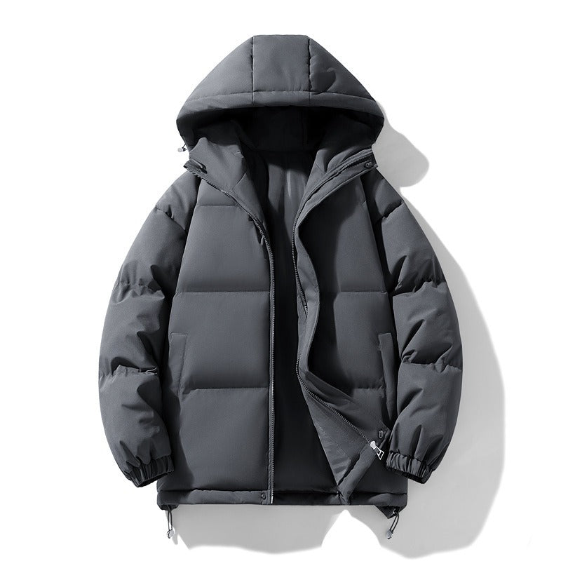 Harajuku Style Thick Cotton Coat - Unisex Plush Jacket