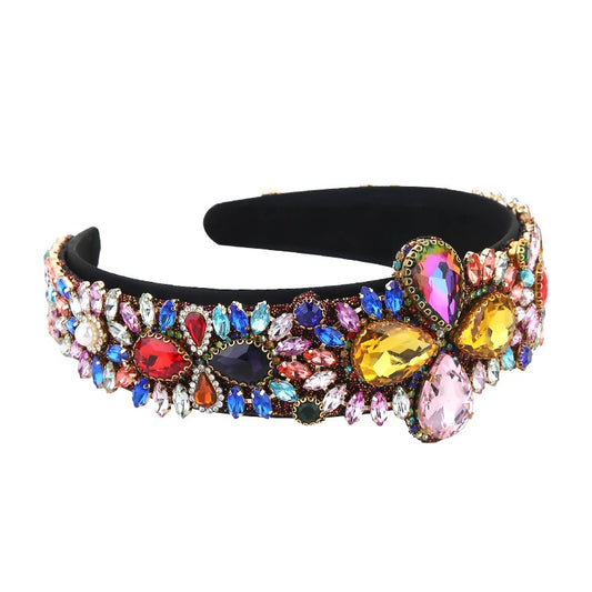 Retro Wide Edge Sponge Compression Headband