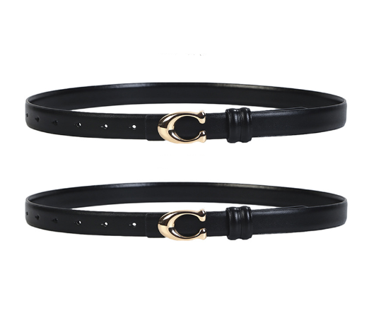 Versatile Genuine Leather Double-Sided Belt for Women