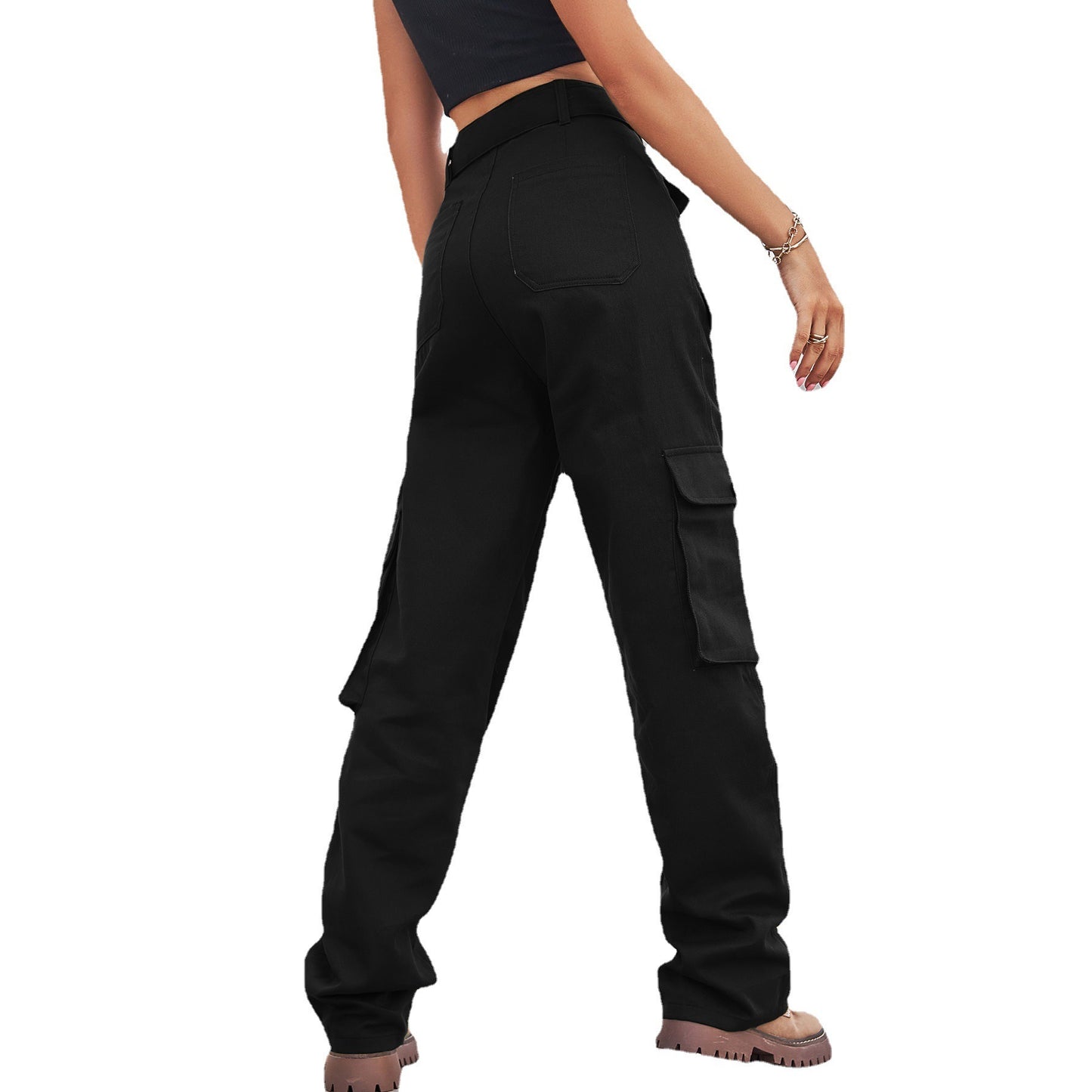 New Washed Denim Multi Pocket Heavy Casual Overalls
