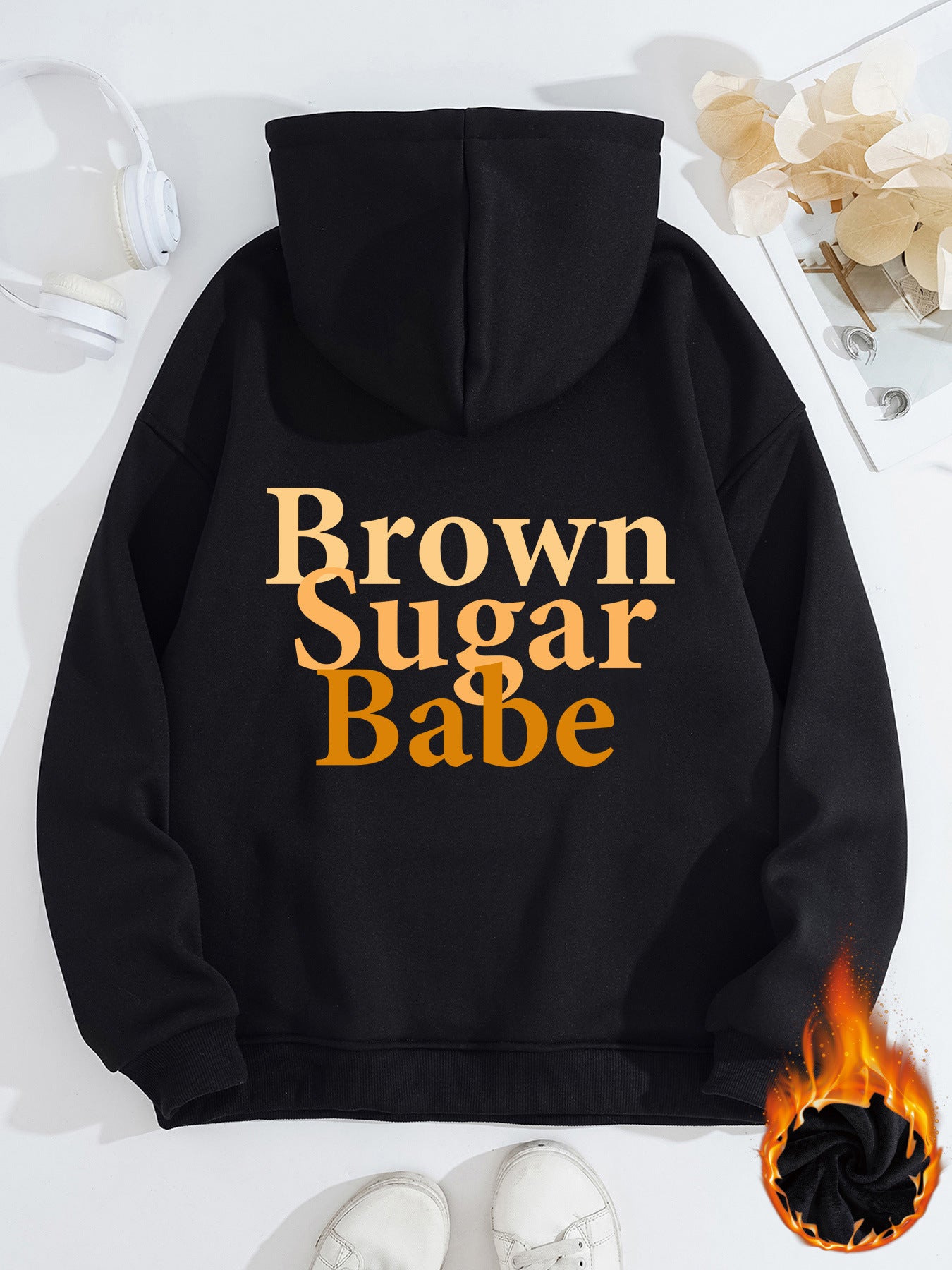 Brown Sugar Babe Thick Fleece Hoodie