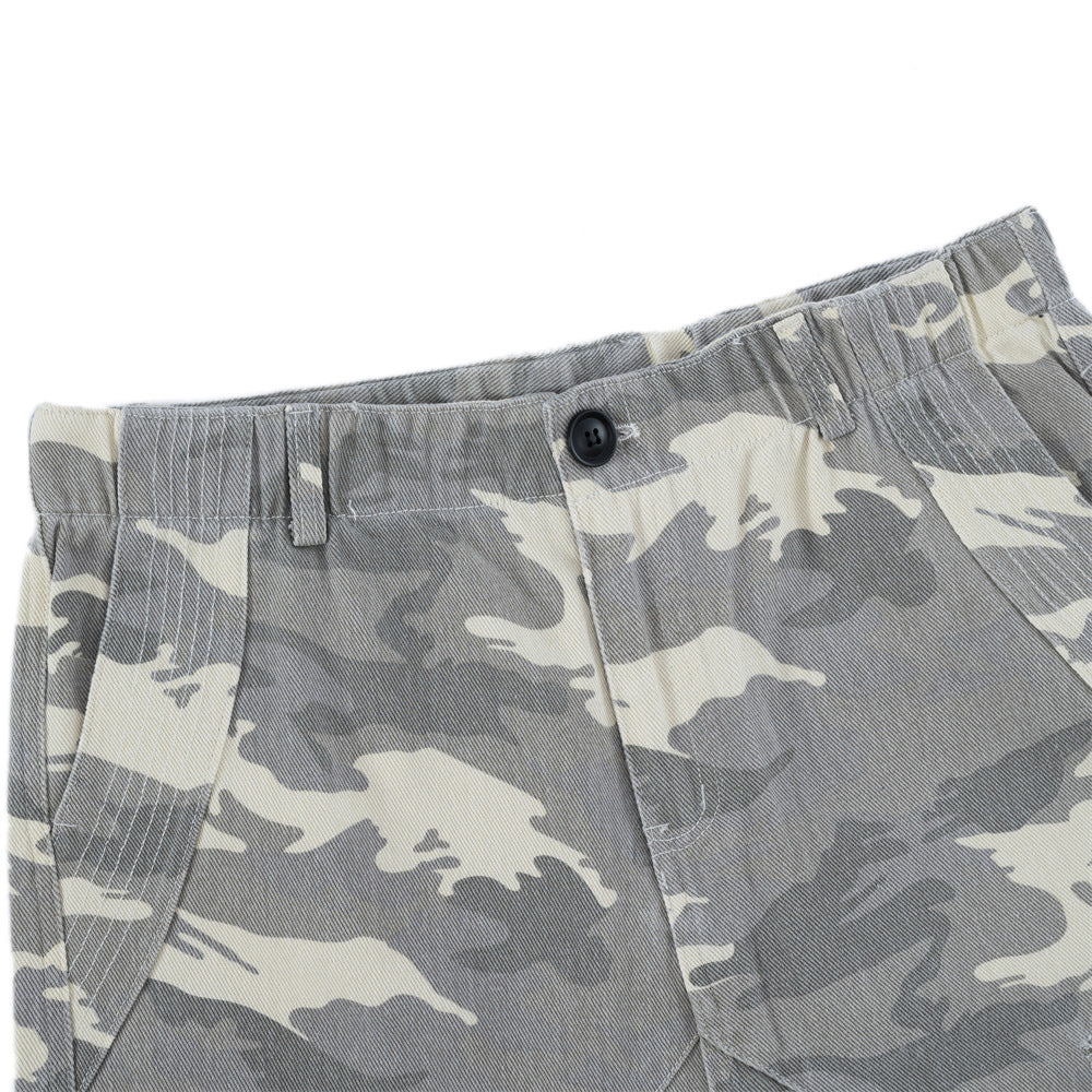 Harajuku Camouflage Wide-Leg Denim Trousers for Men