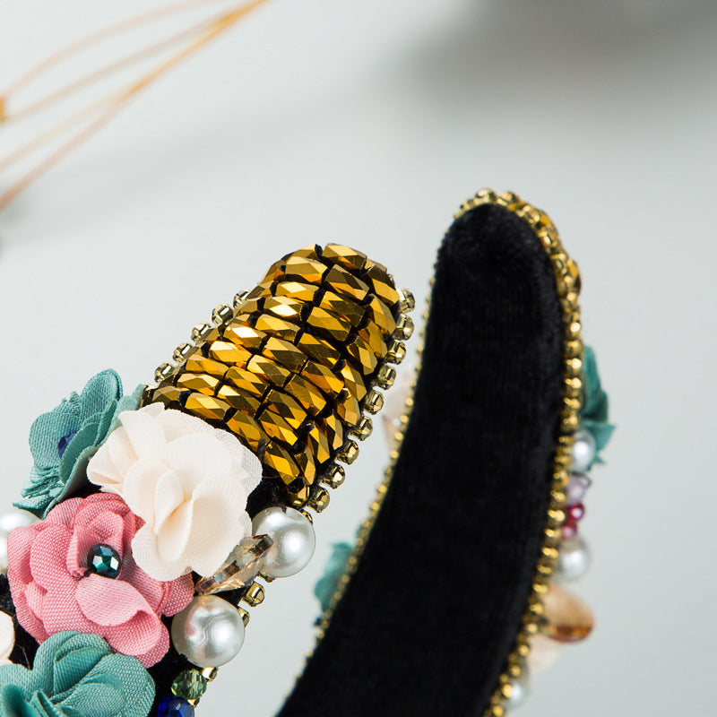 Flower Temperament Diamond Headband