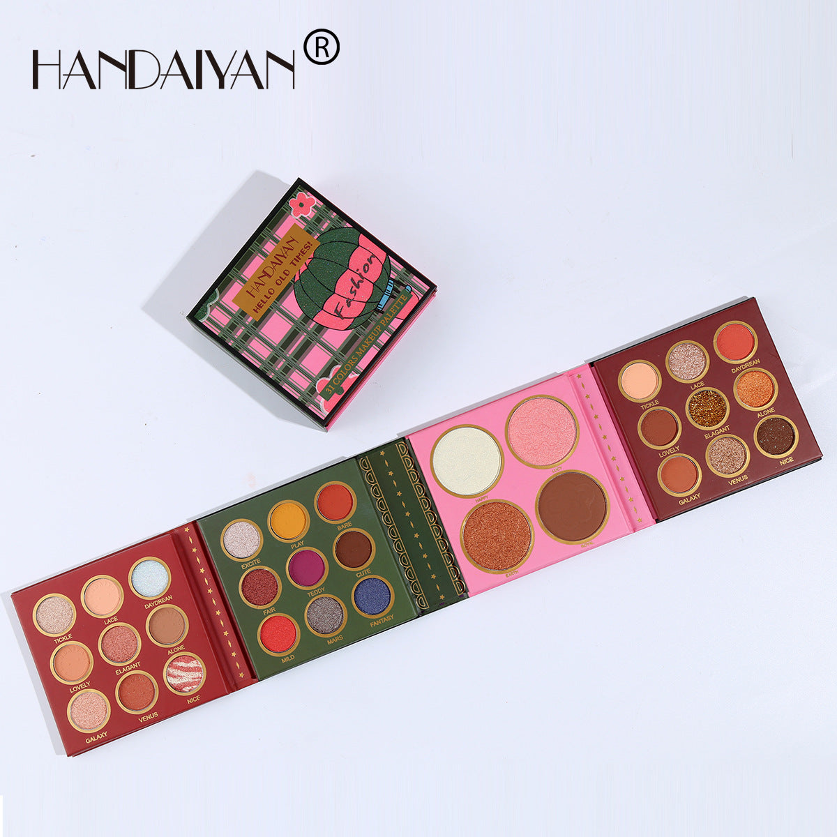 31 Colors Harajuku Eyeshadow Palette & Blush Highlighter Set