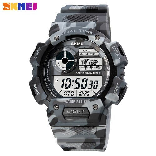 Luminous Digital Military Sports Watch - Waterproof & Stylish