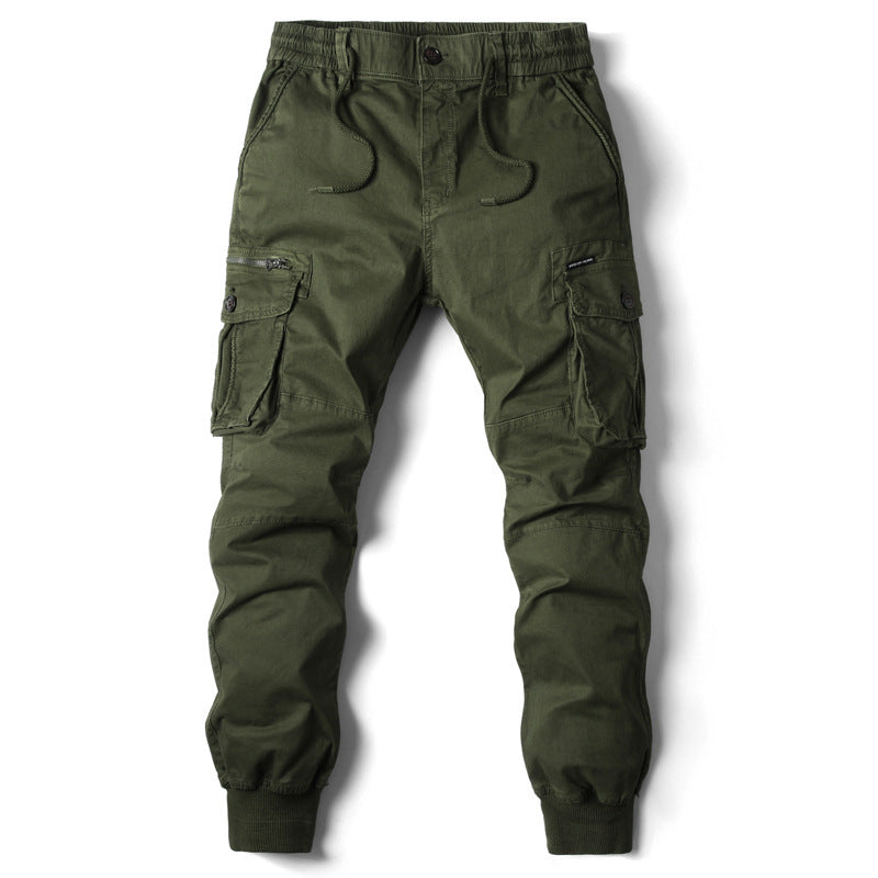 Harajuku Style Elastic Cuff Pants for Men - Plus Size Casual Trousers