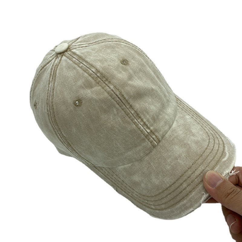 Retro Denim Baseball Cap for Women - Harajuku Style